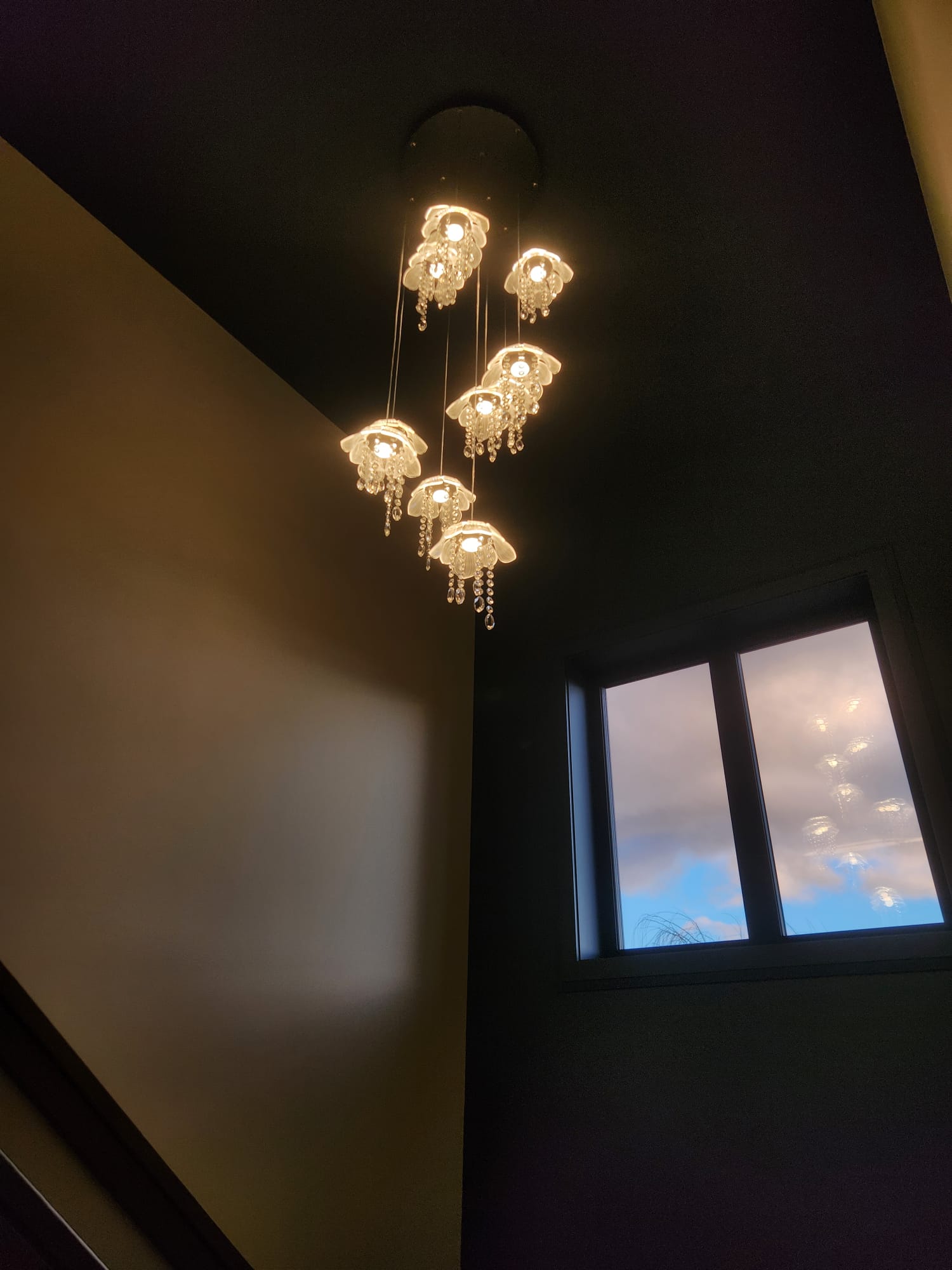 Professional electrician performing electrical work